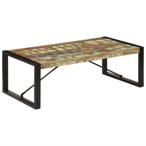 vidaXL Coffee Table Solid Reclaimed Wood Lowboard Side Tables Couch Table